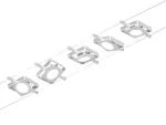 PAULMANN System linkowy zest MacLED 5x4,5W Chrom-mat/Chrom 12V DC 60VA twszt 3000K