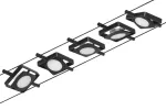 PAULMANN System linkowy zest MacLED 5x4,5W Czarny-mat/Chrom 12V DC 60VA twszt 3000K
