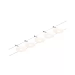 PAULMANN System linkowy zest DiscLED 5x4,5W Chrom-mat/Chrom 12V DC 60VA twszt 3000K