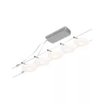 PAULMANN System linkowy zest DiscLED 5x4,5W Chrom-mat/Chrom 12V DC 60VA twszt 3000K