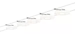 PAULMANN DiscLED I system linkowy DC 5x4W Chrom/Satin 230V/12V DC 36VA Metal