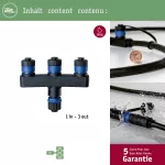 PAULMANN Rozdzielacz Plug & Shine 1in-3out IP68 czarny tworzywo sztuczne
