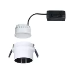 PAULMANN Oprawa do wbudowania GIL COIN LED 3-STEP DIM 6W 470lm 2700K IP44 230V biały matowy/ czarny matowy