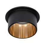 PAULMANN Oprawa do wbudowania GIL COIN LED 3-STEP DIM 6W 470lm 2700K IP44 230V czarny matowy/ złoty