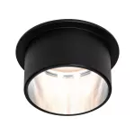 PAULMANN Oprawa do wbudowania GIL COIN LED 3-STEP DIM 6W 470lm 2700K IP44 230V czarny matowy/ szczotkowane żelazo