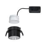 PAULMANN Oprawa do wbudowania GIL COIN LED 3-STEP DIM 6W 470lm 2700K IP44 230V czarny matowy/ szczotkowane żelazo