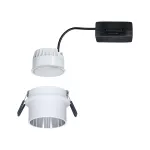 PAULMANN Oprawa do wbudowania GIL COIN LED 3-STEP DIM 6W 470lm 2700K IP44 230V czarny matowy/ szczotkowane żelazo