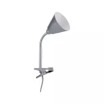 PAULMANN Lampa z klipsem VITIS E14 max.20W elastyczne ramię +przełącznik 230V szary