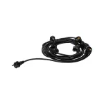 PAULMANN Łańcuch świetlny IP44 7x10W E27 8,5m 230V czarny