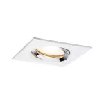 PAULMANN Oprawa do wbudowania NOVA PLUS LED DIM wychylna GU10 7W 460lm 93x93mm 2700K IP65 230V biały/ chrom mat