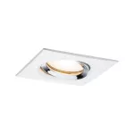 PAULMANN Oprawa do wbudowania NOVA PLUS LED DIM wychylna GU10 7W 460lm 93x93mm 2700K IP65 230V biały/ chrom mat