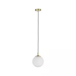 PAULMANN Neordic Menja Lampa wisząca max. 1x20W E27 230V Biały/Mosiądz Szczotkowany