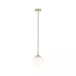 PAULMANN Neordic Menja Lampa wisząca max. 1x20W E27 230V Biały/Mosiądz Szczotkowany