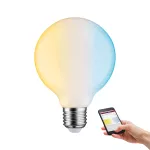 PAULMANN LED Zigbee G95 806lm 2200-6500K Opal Ściemnialne E27 7W 230V
