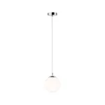 PAULMANN Lampa wisząca GLOBE E27 max. 20W IP44 E27 230V satynowe szkło / chrom