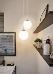 PAULMANN Lampa wisząca GLOBE E27 max. 20W IP44 E27 230V satynowe szkło / chrom