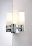 PAULMANN Oprawa ścienna łazienkowa GEMINI zestaw 2szt. E14 max.20W IP44 230V chrom satyna / metal szkło