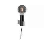 PAULMANN Oprawa ścienna AIK Neordic E27 max.1x40W 230V czarny / metal