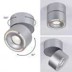 PAULMANN Oprawa sufitowa SPIRCLE LED 8W 550lm 36st. 3000K 230V chrom mat/ aluminium