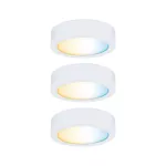 PAULMANN Clever Connect zestaw startowy Disc 3x2W 24W DC 2700-6500K 12V Biały Mat/Tworzywo sztuczne