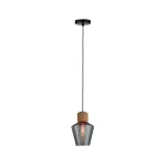 PAULMANN Neordic Edla Lampa wisząca max. 1x20W E27 230V Szkło przydymione/Korek