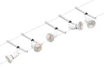 PAULMANN System linkowy zestaw Salt max5x10W GU5,3 Biały mat/Chrom 12V DC 60VA twszt/metal