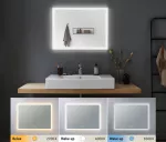 PAULMANN Lustro łazienkowe MIRRA LED 22W DIM 1600lm 2700/4000/6500K 800x600mm IP44 230V chrom/ biały