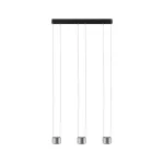 PAULMANN Lampa wisząca ALDAN LED DIM 3x9W 3X450lm 2700K 230V czarny / szczotkowane aluminium