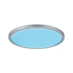 PAULMANN Plafoniera ATRIA SHINE LED Backlight DIM RGBW 12W 1400lm okrągła 293mm 230V chrom matowy / tworzywo sztuczne