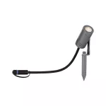 PAULMANN Reflektor ogrodowy Plug & Shine RADIX LED 6W 600lm 3000K IP65 24V szary / aluminium