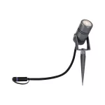 PAULMANN Reflektor ogrodowy Plug & Shine RADON 11W 1200lm IP65 3000K 24V szary/ aluminium