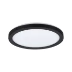 PAULMANN Plafoniera ATRIA SHINE LED Backlight 11.2W 850lm okrągła 190mm 3000K 230V czarny matowy / tworzywo sztuczne