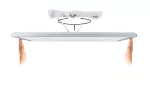 PAULMANN Plafoniera ATRIA SHINE LED Backlight DIM 22W 1800lm 580x200mm 3000K 230V czarny matowy / tworzywo sztuczne
