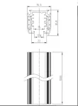 PAULMANN Szynoprzewód 3-obwodowy ProRail3 1m srebrny 230V metal