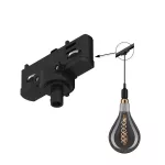 PAULMANN Adapter do opraw zwieszanych systemu ProRail3 czarny 230V metal / tworzywo sztuczne