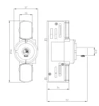 PAULMANN Adapter do opraw zwieszanych systemu ProRail3 czarny 230V metal / tworzywo sztuczne