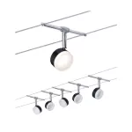 PAULMANN System linkowy ClearLED 5x4W Czarny/Chrom 12VDC tworzywo sztuczne