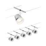 PAULMANN System linkowy DC zest Cone max5x10W Chrom mat/Chrom GU5,3 12V DC 60VA twszt/met