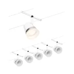 PAULMANN System linkowy DC zest Cone max5x10W Biały mat/Chrom GU5,3 12V DC 60VA twszt/met