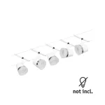 PAULMANN System linkowy DC zest Cone max5x10W Biały mat/Chrom GU5,3 12V DC 60VA twszt/met