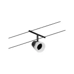 PAULMANN System linkowy DC zest Cone max5x10W Cz mat/Chrom GU5,3 12V DC 60VA twszt/met