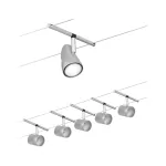 PAULMANN System linkowy DC zest Cup max5x10W Chrom mat/Chrom GU5,3 12V DC 60VA twszt/met