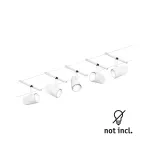 PAULMANN System linkowy DC zest Cup max5x10W Biały mat/Chrom GU5,3 12V DC 60VA twszt/met