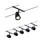PAULMANN System linkowy DC zest Cup max5x10W Czarny mat/Chrom GU5,3 12V DC 60VA twszt/met