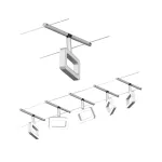 PAULMANN System linkowy DC Frame 5x4,8W Chr mat /Chrom 230V/12V DC 60VA twszt 3000K