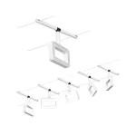 PAULMANN System linkowy DC Frame 5x4,8W Bi mat /Chrom 230V/12V DC 60VA twszt 3000K