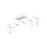 PAULMANN System linkowy DC Frame 5x4,8W Bi mat /Chrom 230V/12V DC 60VA twszt 3000K