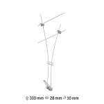 PAULMANN System linkowy Spot Comet max1x50W Chrom mat GU5,3 12V metal