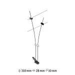 PAULMANN System linkowy Spot Comet max1x50W Czarny mat GU5,3 12V metal