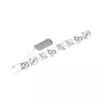 PAULMANN System linkowy DC zest Cardan max.8x7W GU5,3 Chr-m /Chrom 230V/12V DC 60VA metal